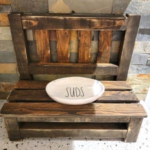 Rae Dunn "SUDS" soap dish